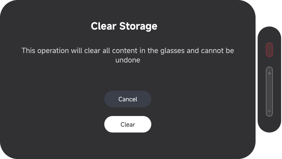 1S Factory Reset Confirmation
