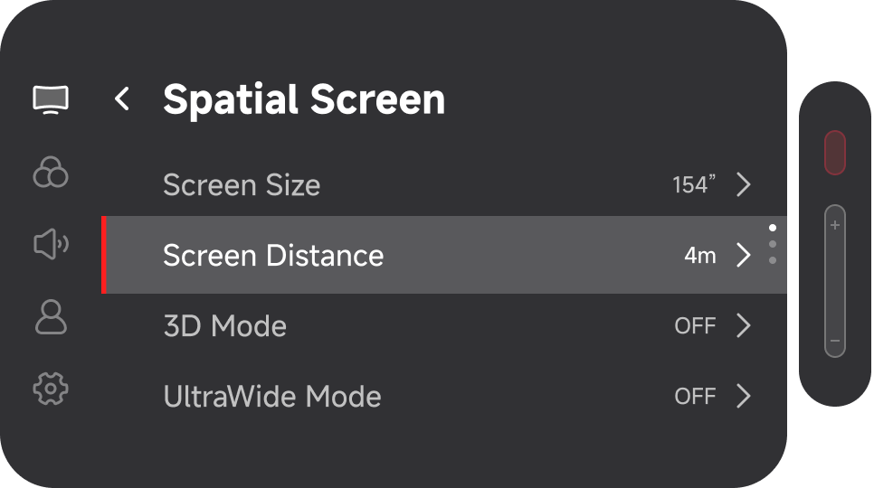 Screen Distance Adjustment Illustration