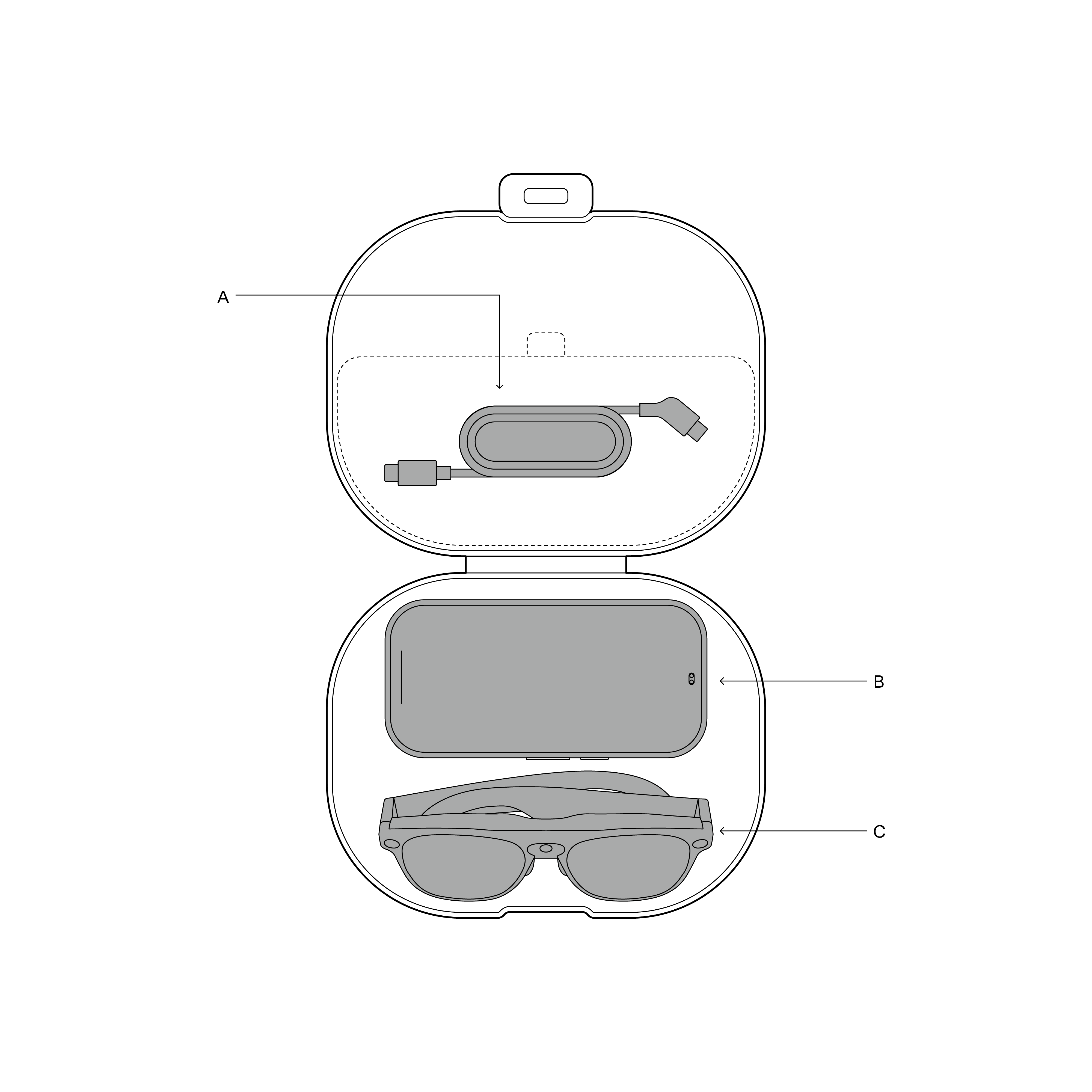 Open Carrying Case Layout